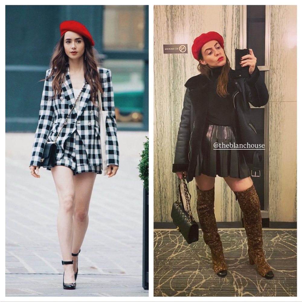 CHANEL Pony Hair Leather Over The Knee Boots Brown Black Toe OTK 37.5 7.5 $1,925